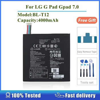 Az LG G-Pad Gpad 7.0 V400 V410 BL-T12 4000mAh Mobil Akkumulátor alkatrész Csere