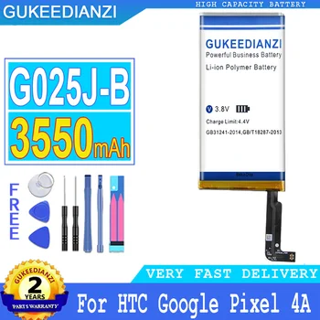 3550mAh Új Originnal GUKEEDIANZI Csere Akkumulátor G025J-B A HTC Google Pixel 4A Pixel4A Nagy Teljesítmény Volta + ingyenes eszközök