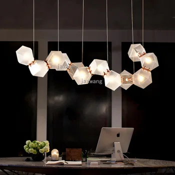 A Modern LED medál fények lakásban nappali fényt felfüggesztés üveg minimalista hivatal lógó lámpa Stúdió Étterem függő lámpa