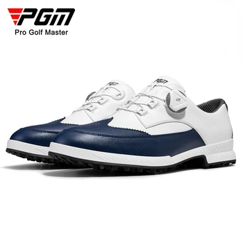 PGM Férfi Golf Cipő Gomb Cipőfűző Anti-oldalán Csúsztassuk Vízálló Férfi Sport Cipő, Cipők XZ257