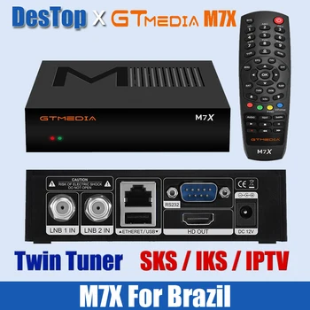 SKS/ / ELÉRHETŐ Receptor GTmedia M7X DVB-S2 1080P HD Satellive Vevő Twin Tuner HEVC 8 Fő Profil-ben Épült, 2, 4 G WiFi Dekóder STB