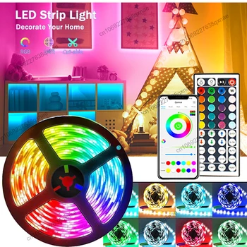LED Szalag Világítás USB SMD5050 Tira Led Rge Led Világítás Dekoráció APP Ellenőrzési Neon Világítás LED 1-5m 10m 15m 20m 30m