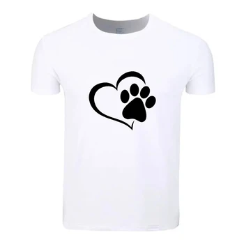 A Kutyák Mancs Divat Pamut Nagy Méretű Diákok Nyári Póló Rövid Ujjú Férfiak, Nők, Fiúk, Lányok Póló Pólók Gyerekek Tshirt
