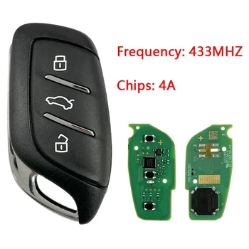 CN097013 Eredeti 3 Gomb MG Intelligens Kulcs, Eredeti Távirányító 433 MHZ-4A Chip Kulcsnélküli Megy Logó