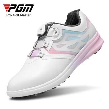 PGM Női Golf Cipő Vízálló Anti-skid a Nők Könnyű, Puha, Lélegző Cipők, Női Gomb Heveder Sport Cipő XZ249