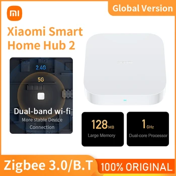 Globális Xiaomi Mi Intelligens Otthon Hub 2 Multimódusú Átjáró Wi-Fi Zigbee Ble Háló Hub Munka C Típusú 128MB Intelligens