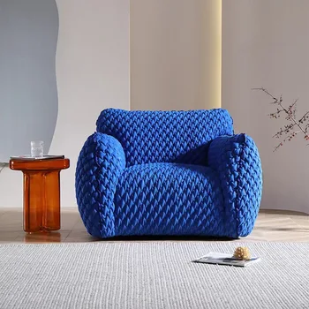 Modern, Kreatív nappaliban Kanapé Tervező Minimalista Kanapé a nappaliban Haza Szövet Kanapé Szabadidő Szék Hangulatos Lounge Fotel