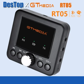 GTMEDIA RT05 BT Audio Adapter BT Vevő Mód BT Adó Mód 10M Vezeték nélküli Vételi Tartomány Beépített Akkumulátor 250mAh