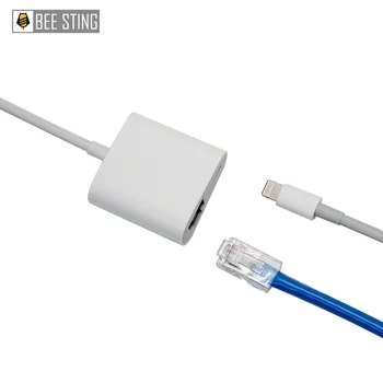 minden iPhone/iPad-sorozat, a PD-gyors töltés nagysebességű iOS eszköz átalakítás USB3 kábel.0 RJ45 Ethernet átalakító használt