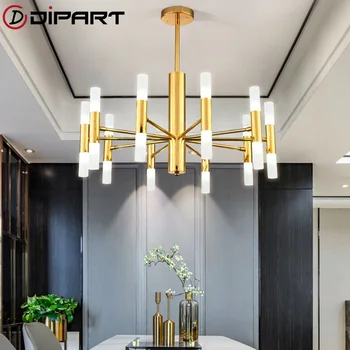 Tervező Fekete Arany Modern Divat Led Mennyezeti Art Deco Felfüggesztett Csillár Lámpa Lámpa Konyha, Nappali, Tetőtérben Hálószoba