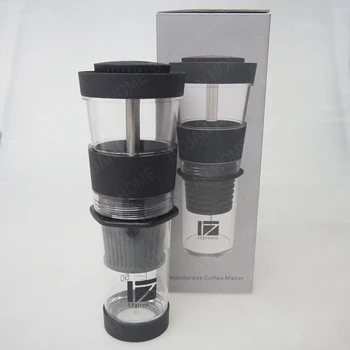 Super mini hordozható kézi kapszula kávéfőző kompatibilis a legtöbb kapszula design Tritan könnyű kezelni, kávéfőző csésze design