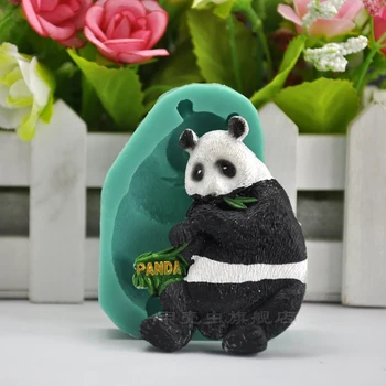 1db Rajzfilm Panda gateau Cukrászdában reposteria Szilikon Torta Penész Fondant Cupcake Dekor Eszközök cukrászda Konyhai Kiegészítők