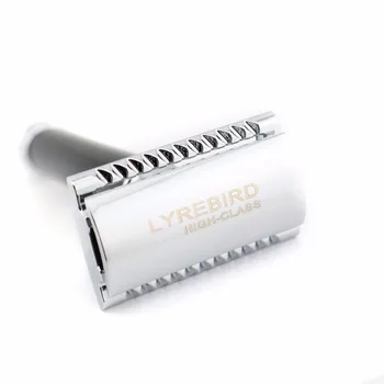 Lyrebird első osztályú Fekete double edge biztonsági borotva borotva, Borotválkozó S1 kiváló minőségű fehér doboz ÚJ