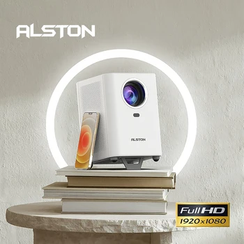 ALSTON Z3 Full HD LED 1080P Projektor HiFi Hangszórók 300 hüvelykes Nagy Képernyőn házimozi Smart WiFi Android Okos Telefon Fürkész