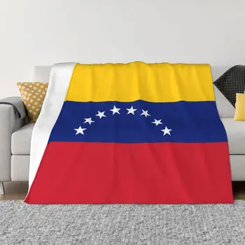 Venezolana Bársony Takarót Venezuelai Zászló Takaró Haza Utazni, Könnyű Vékony, Ágytakaró