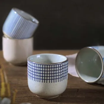 1db Japán Stílusú Kerámia Kávés Csésze, Porcelán Személyes Egységes Kerámia teáscsésze Drinkware Bor Bögre Víz bögrék Nagykereskedelmi