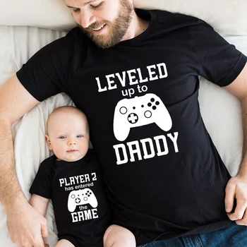 Apa-Fia Egyforma Pólók Új Apa Ingét Apa Ingét Apja Családi Nap Egyforma Ruhát Ajándék Apa Nyári