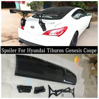 A Hyundai Tiburon Genesis Coupe 2008-2015 Kiváló Minőségű Valódi szénszál Autó Hátsó Szárny Törzs Ajak Spoiler (GT Stílus)