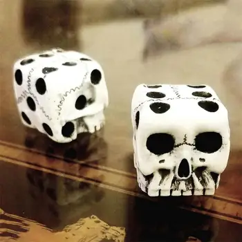 1db Koponya Dobókocka 6 Oldalú Csont Egyedi Ajándék Gamer Nagy Szerepet Játszik Az Igazgatóság Játék Halloween