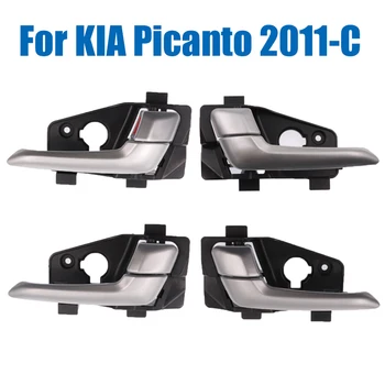 1/2/4 DB Autó Belső Belső Kilincs KIA Picanto 2011-C FR:82620-1Y010 FL:82610-1Y010 RR:83620-1Y010 RL:83610-1Y010 Új