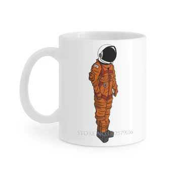 Les Fehér Bögre, Csésze Tej, Egy Csésze Tea Ajándék Barátok Tér Űrhajós Ruha Eva Les Mérnök Tudományos Szár Csillagász Kávé