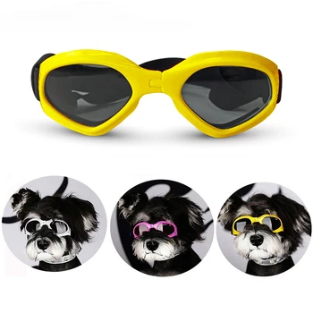 Összecsukható kutyája szemüveg UV védelem kutya sí Szemüveg Utazási Állítható Pánt Pet napszemüveg Kutya, Macska, Kisállat Kiegészítők Kellékek