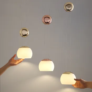 Modern Dekoráció LED Világítás Lámpatestek Kreatív Design Üveg Medál Fények Étkező Medál függő Lámpa Konyhai Berendezési tárgyak