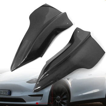 Autó Villám Stílus Első Lökhárító Sarok Őr Elülső Rács Előtt Ajak A Tesla Model 3/Y Védő Dekoráció Készlet Tartozékok