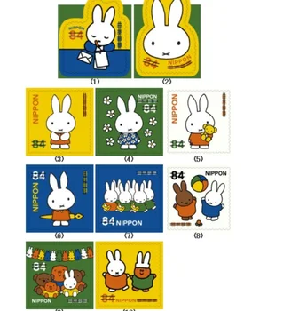 10 DB/Készlet, Japán Posta Bélyeget, 2019, Nyúl Bélyeg, Igazi, Eredeti, Használt bélyegző