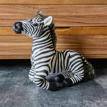 Reális Zebra Hifi Kitömött Állatokra Gerjed Zebra Ló Plüss Játékok Élethű Állatok Szimuláció Plüss Baba Kawai Játék Gyerekeknek