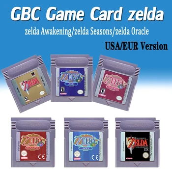 Zelda Sorozat GBC Játék Kártya A Legend Of Zelda Ébredés Oracle Az Évszakok Játék Konzol Gyűjtemény Kártya USA-ban vagy EUR-Kiadás