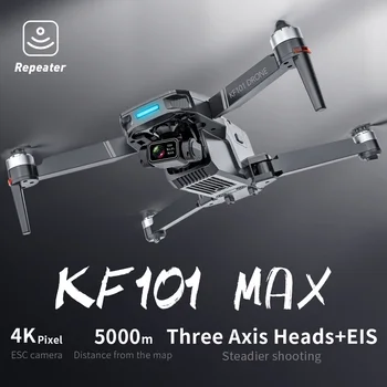 KF101 MAX 3KM / KF101 Pro GPS Drón 4K Kamera, 3-Tengely EIS Anti-Shake Gimbal Szakmai Quadcopter kefe nélküli WiFi FPV Drón
