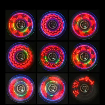 Újdonság a Több módosítás elvégzése LED Fidget Spinner Világító Kéz Felső Spinners Világít a Sötétben EDC stresszoldó Játékok