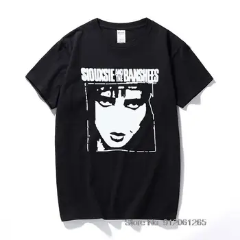 Siouxsie And the Banshees Póló Bauhaus Gyógymód Punk Goth Graphic Tee Nyári Camiseta Masculina Pamut Rövid Ujjú T-shirt