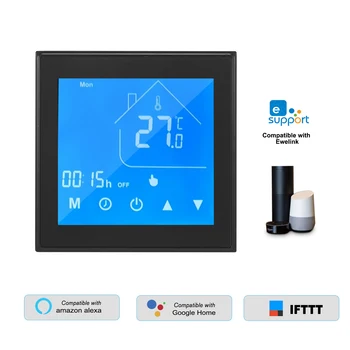 WiFi Intelligens Termosztát termosztát LCD Kijelző Heti Programozható, Víz/gázkazán Ewelink Kompatibilis Alexa