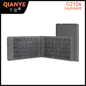Qianye G2104 Teljes Matrica Bluetooth Mini Ultra-Vékony, Hordozható, Összehajtható Billentyűzet Tablet, Laptop, Telefon, Vezeték Nélküli Billentyűzet