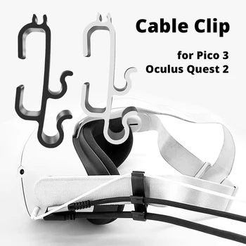 Kábel, Klip Oculus Quest 2 Link Kábel Menedzsment Szervező Pico 3 Fülhallgató Fixer ABS VR Headset Tartozékok