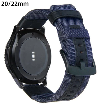 Nylon & Valódi Bőr Watchband 18mm 20mm 22mm óraszíj gyorskioldó Karszalag Samsung S3/Huami Vászon öv Omega