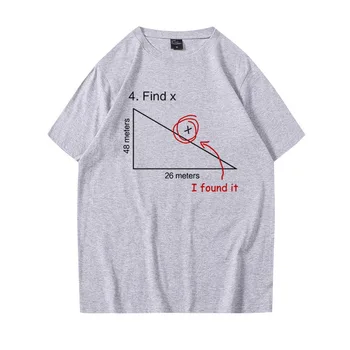 Unisex Megtalálni X Print Női Férfi Rövid Ujjú O Nyakú Pólók Streetwear Ifjúsági Matematika Egyszerű, 4 Színben