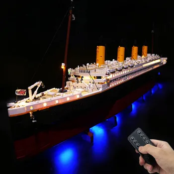 LED világít Világít A 10294 Titanic Hajó építőkövei (Nem Modell Tégla)