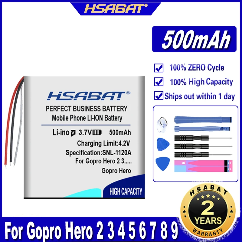 HSABAT ARMTE-001 500mAh Akkumulátor GoPro ARMTE-001, Hero 3, Hero 3+, Hero 4, HERO3, 4k hd felbontás mellett, Wi-Fi Távoli, ARMTE-002 Akkumulátorok . ' - ' . 0
