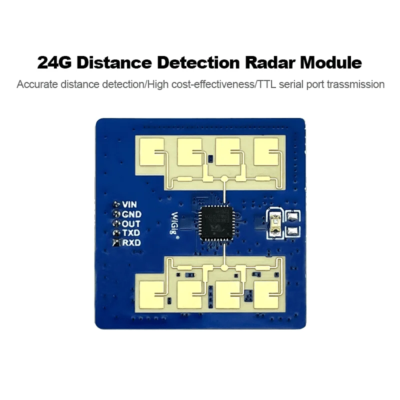 HLK-LD2411S FMCW 24GHz Pontos Távolság Érzékelő, Radar Érzékelő Modul Intelligens Otthon 1T1R Magas Pontos Mozgásérzékelő Emberi Test . ' - ' . 1