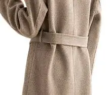 2023 Női Téli Ruházat Új kétoldalas női kasmír kabát, közepes hosszúságú gyapjú kabát 1022 . ' - ' . 1