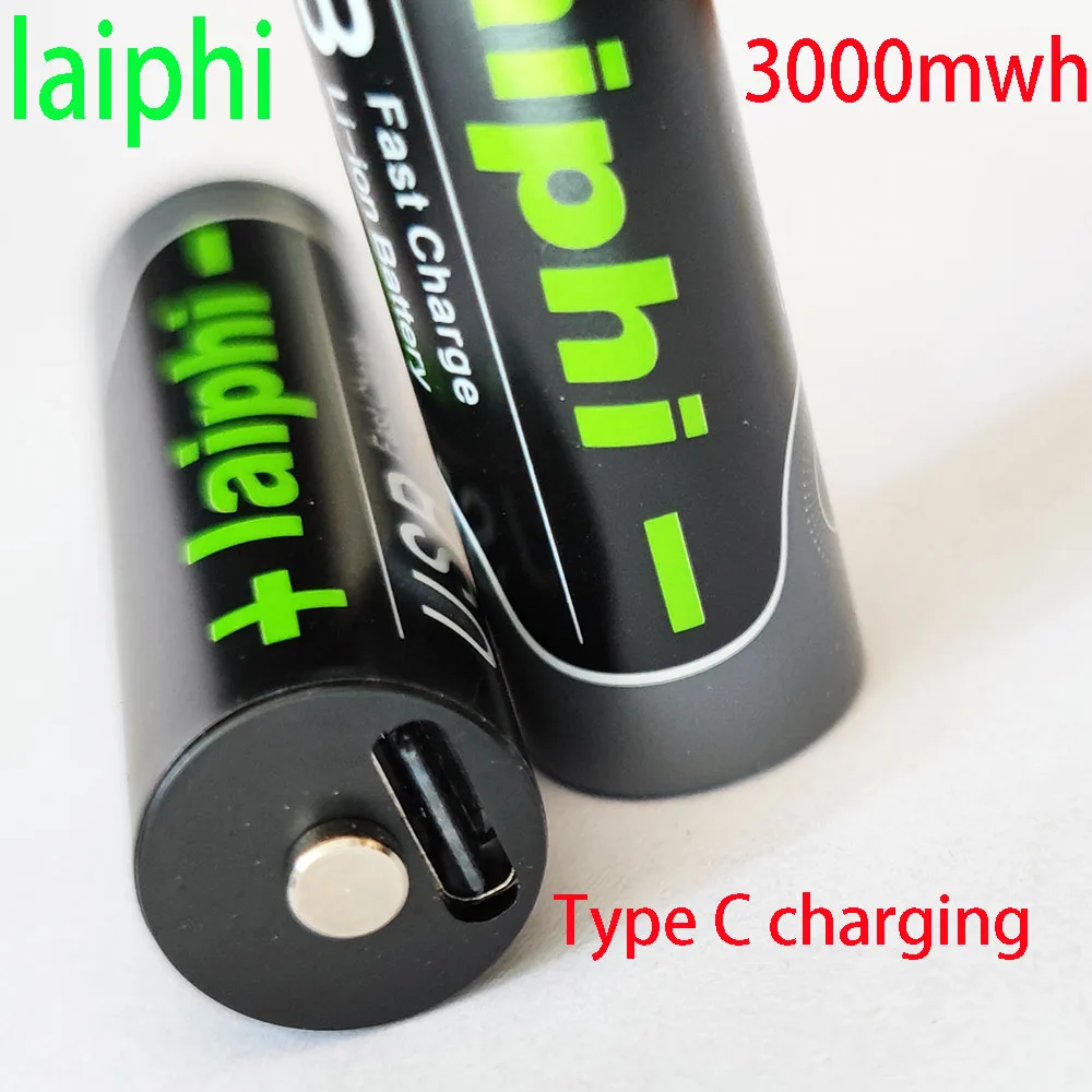 4db laiphi AA 1,5 V 1850mah 1,5 V AA 2775mwh li-polimer li-po USB újratölthető li lítium-ion usb akkumulátor USB kábel csomag . ' - ' . 2