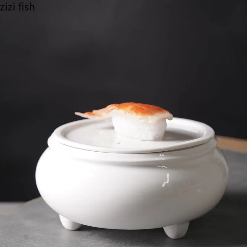 Kerámia Száraz Jég Lemez Sashimi Sushi Ételek Személyiség Étterem Kör Egyszínű Étkészlet Tányér Snack Desszert Tálca . ' - ' . 3