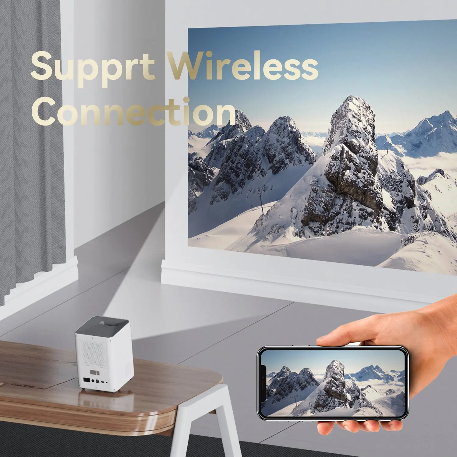 ALSTON Z3 Full HD LED 1080P Projektor HiFi Hangszórók 300 hüvelykes Nagy Képernyőn házimozi Smart WiFi Android Okos Telefon Fürkész . ' - ' . 3