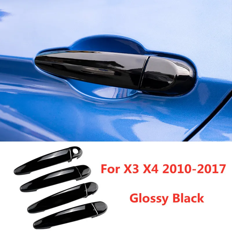 Fényes Fekete Autó Külső Kilincs Matrica Borító Készítő Berendezés BMW X3 X4 2010 2011 2012 2013 2014 2015 2016 2017 . ' - ' . 3