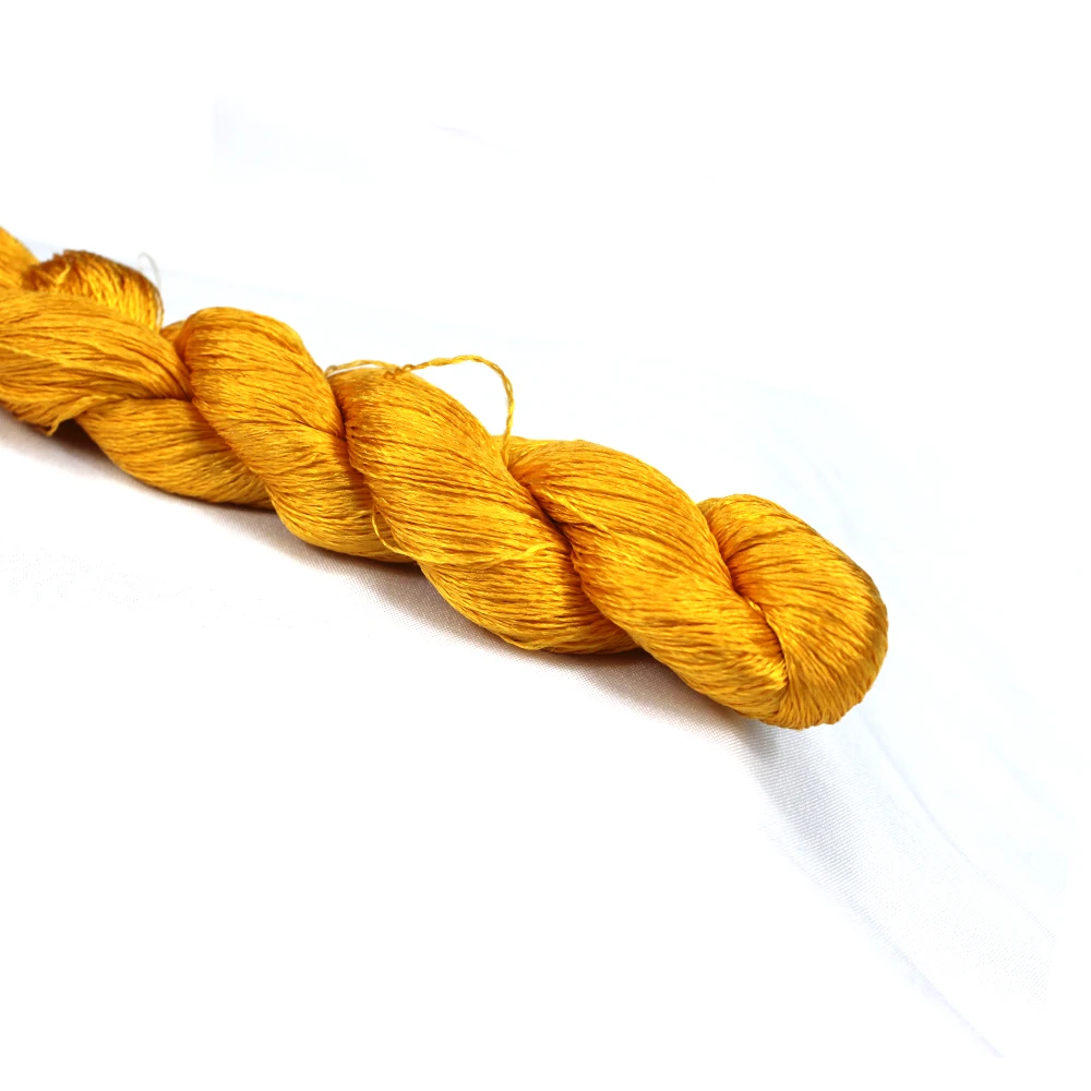 100% selyem szál kézi hímzés hímezni cross stitch 1db 400m selyem hímzés szál sárga sorozat 10 tiszta színek . ' - ' . 4